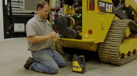 cat skid steer oil change|cat oil change card.